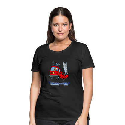 Rodscha und Tom - Feuerwehr - Frauen Premium T-Shirt - Schwarz