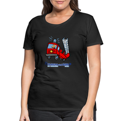 Rodscha und Tom - Feuerwehr - Frauen Premium T-Shirt - Schwarz