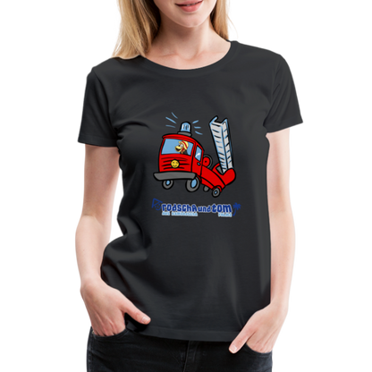 Rodscha und Tom - Feuerwehr - Frauen Premium T-Shirt - Schwarz