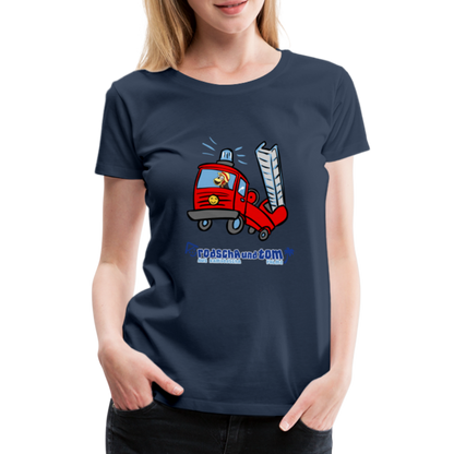 Rodscha und Tom - Feuerwehr - Frauen Premium T-Shirt - Navy
