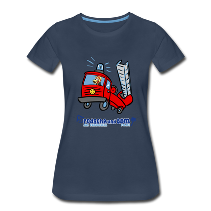 Rodscha und Tom - Feuerwehr - Frauen Premium T-Shirt - Navy