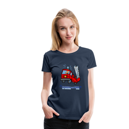 Rodscha und Tom - Feuerwehr - Frauen Premium T-Shirt - Navy