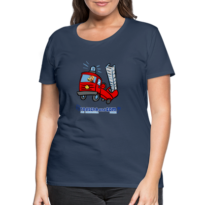 Rodscha und Tom - Feuerwehr - Frauen Premium T-Shirt - Navy