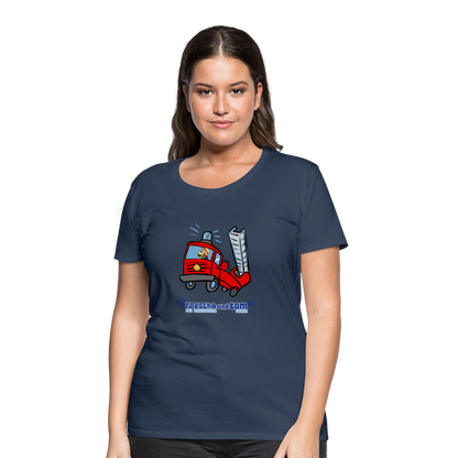 Rodscha und Tom - Feuerwehr - Frauen Premium T-Shirt - Navy