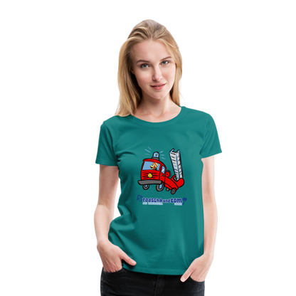 Rodscha und Tom - Feuerwehr - Frauen Premium T-Shirt - Divablau