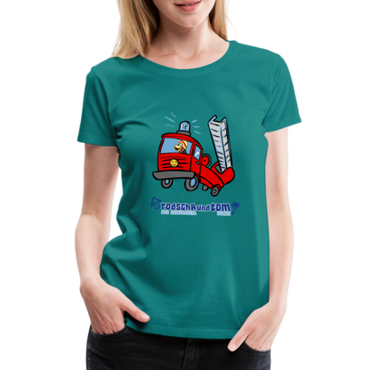 Rodscha und Tom - Feuerwehr - Frauen Premium T-Shirt - Divablau