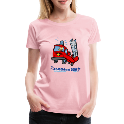 Rodscha und Tom - Feuerwehr - Frauen Premium T-Shirt - Hellrosa