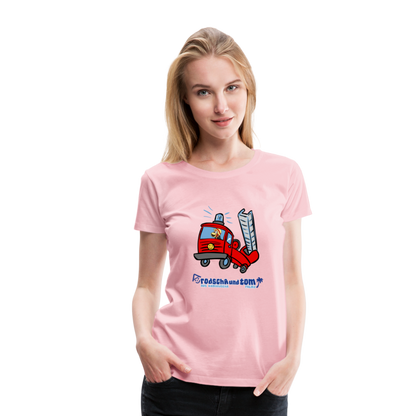 Rodscha und Tom - Feuerwehr - Frauen Premium T-Shirt - Hellrosa