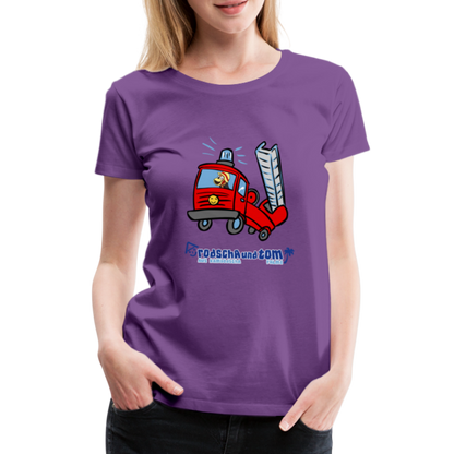 Rodscha und Tom - Feuerwehr - Frauen Premium T-Shirt - Lila