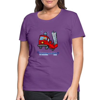 Rodscha und Tom - Feuerwehr - Frauen Premium T-Shirt - Lila