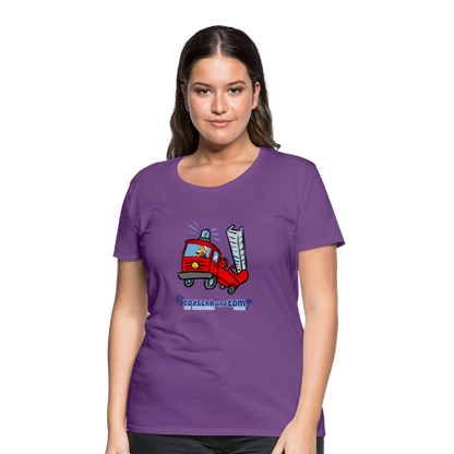 Rodscha und Tom - Feuerwehr - Frauen Premium T-Shirt - Lila