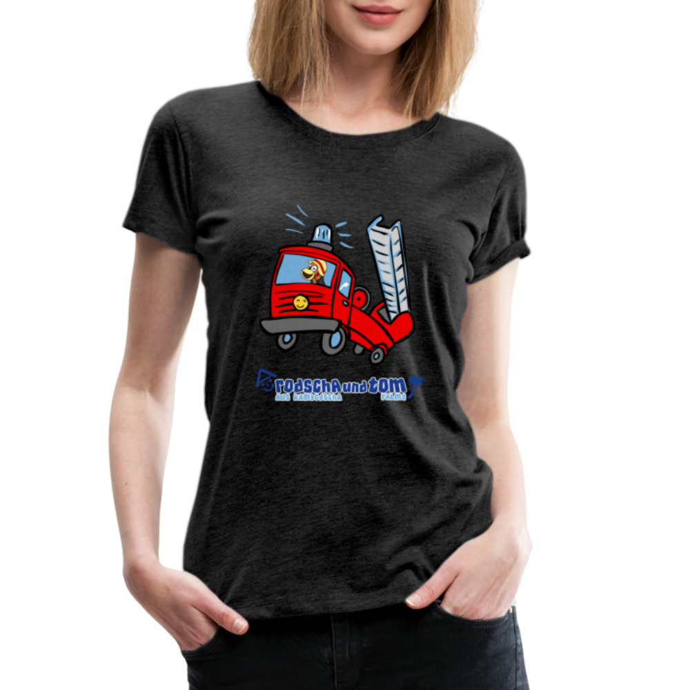 Rodscha und Tom - Feuerwehr - Frauen Premium T-Shirt - Anthrazit