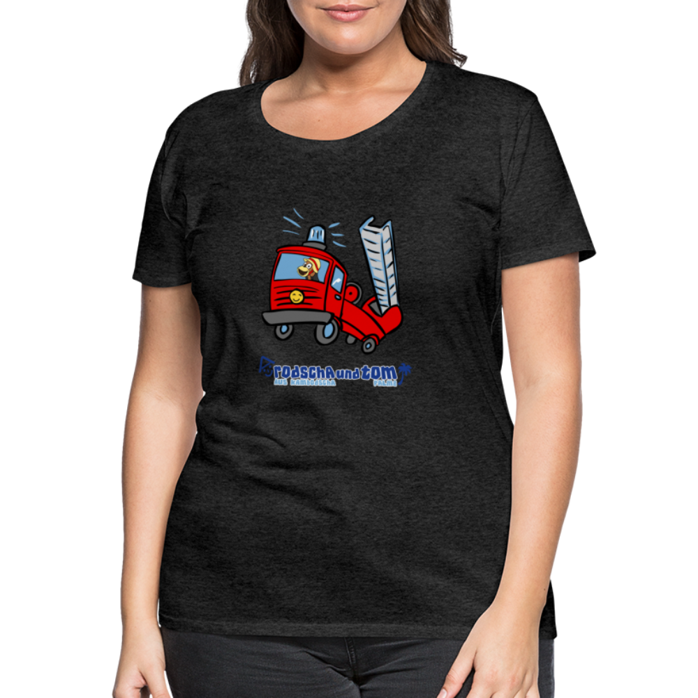 Rodscha und Tom - Feuerwehr - Frauen Premium T-Shirt - Anthrazit