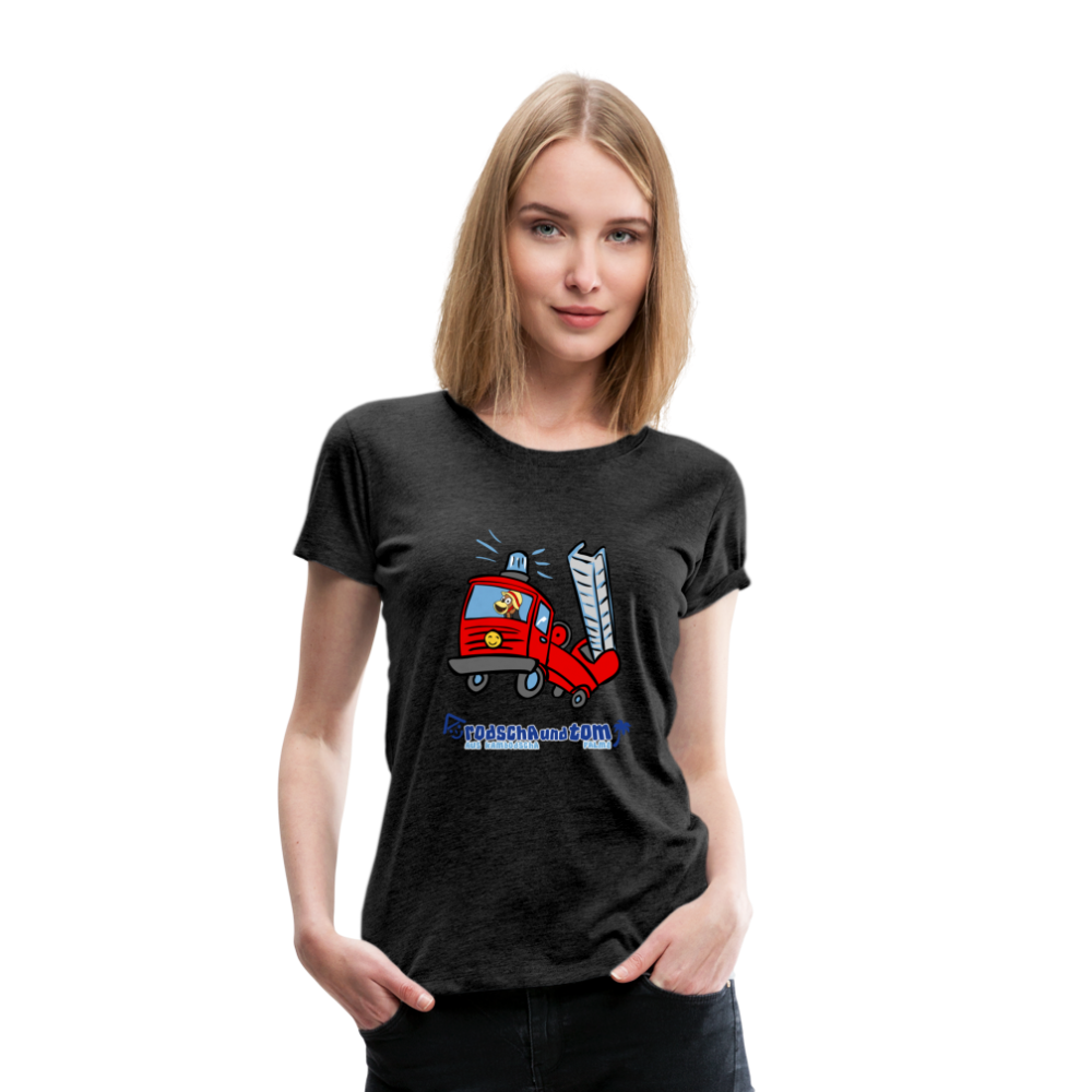 Rodscha und Tom - Feuerwehr - Frauen Premium T-Shirt - Anthrazit