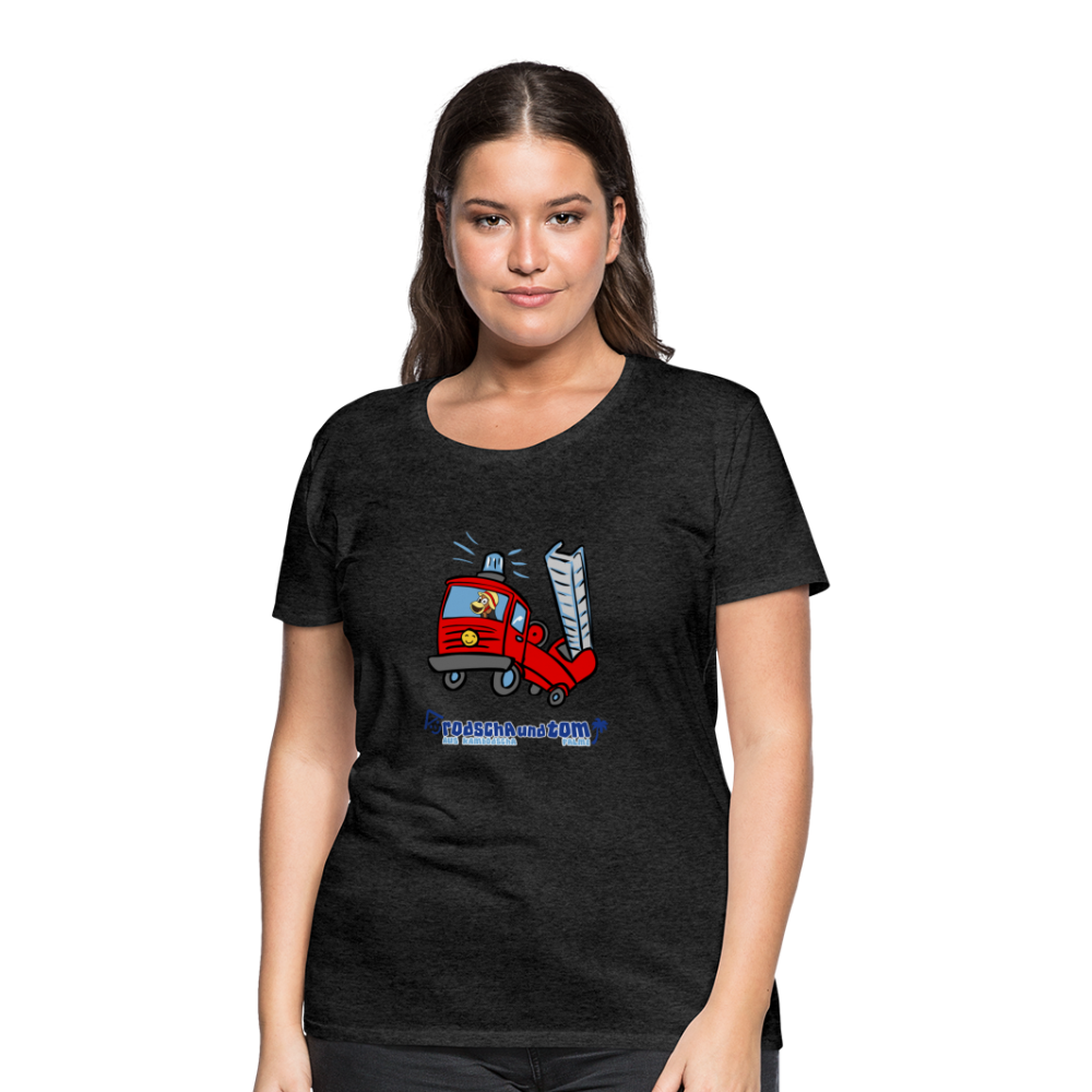 Rodscha und Tom - Feuerwehr - Frauen Premium T-Shirt - Anthrazit
