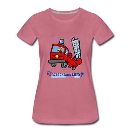 Rodscha und Tom - Feuerwehr - Frauen Premium T-Shirt - Malve