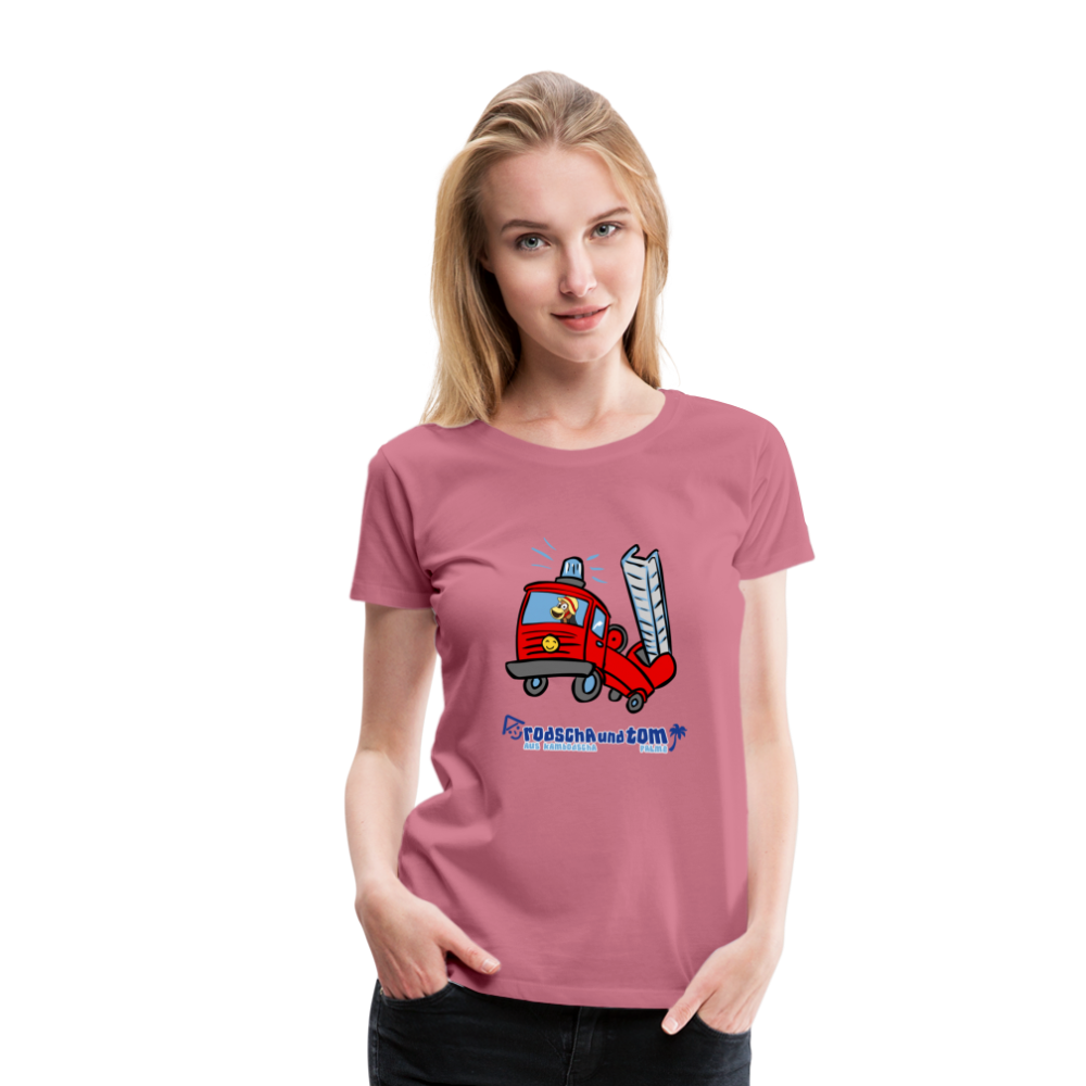 Rodscha und Tom - Feuerwehr - Frauen Premium T-Shirt - Malve