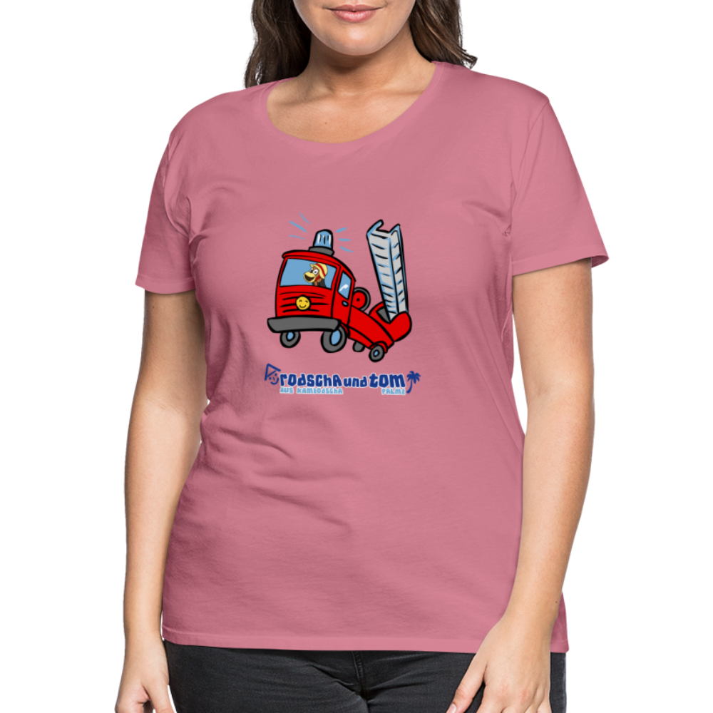 Rodscha und Tom - Feuerwehr - Frauen Premium T-Shirt - Malve