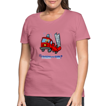 Rodscha und Tom - Feuerwehr - Frauen Premium T-Shirt - Malve