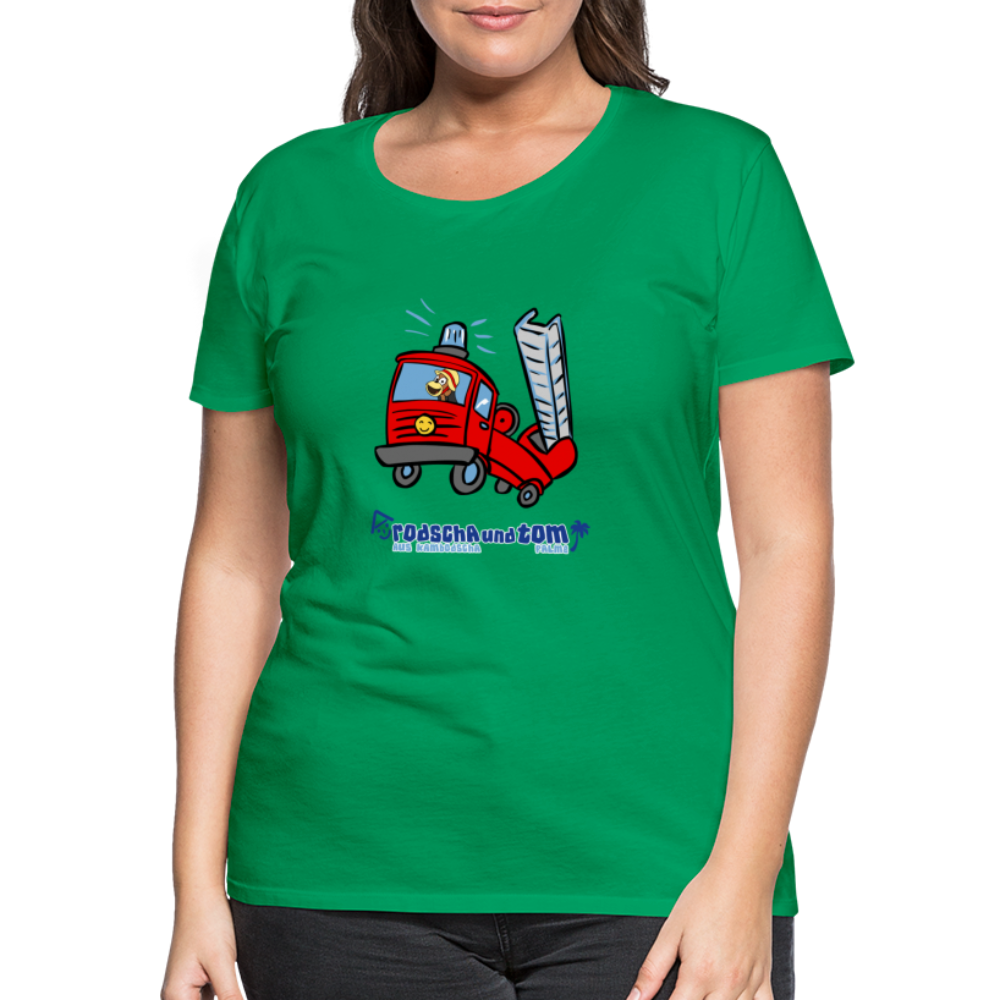 Rodscha und Tom - Feuerwehr - Frauen Premium T-Shirt - Kelly Green
