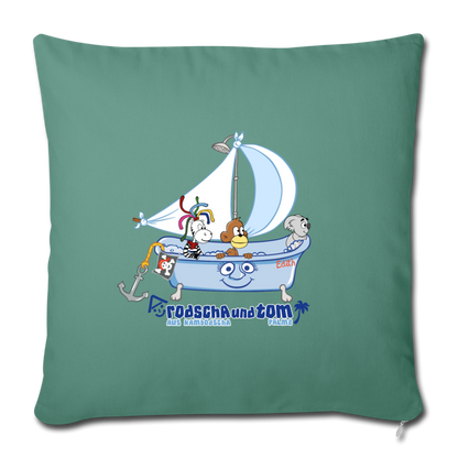 Rodscha und Tom - Badewanne Edith - Sofakissen mit Füllung 44 x 44 cm - Tanngrün